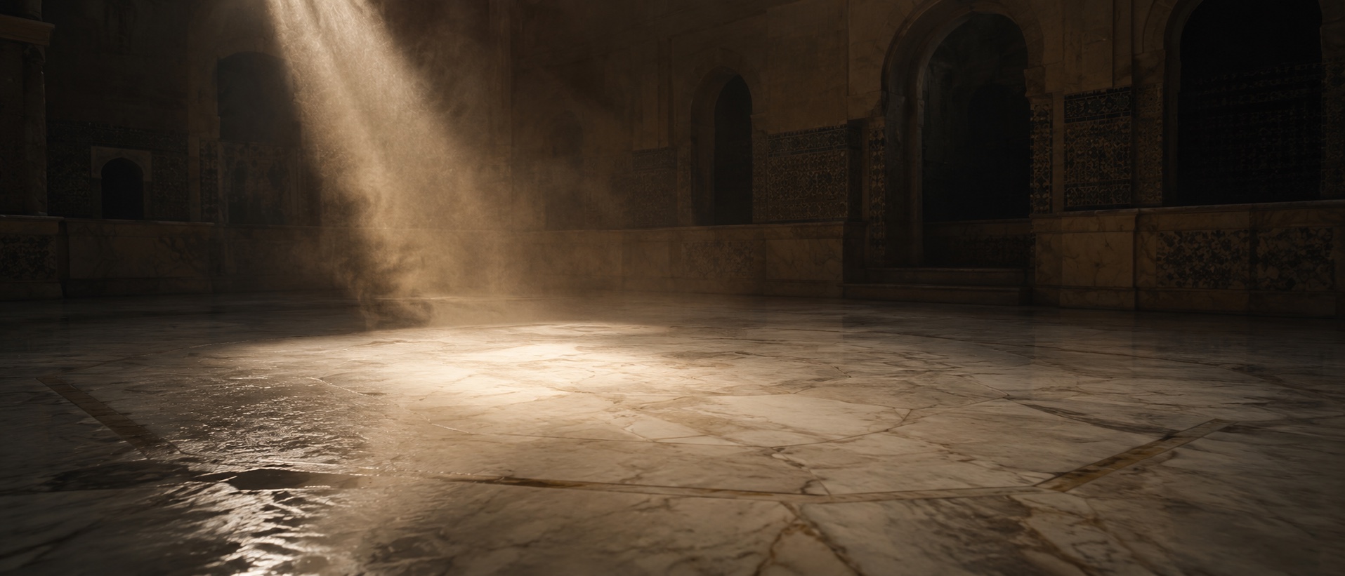 The hammam sequence — heat, kese, defne, rose